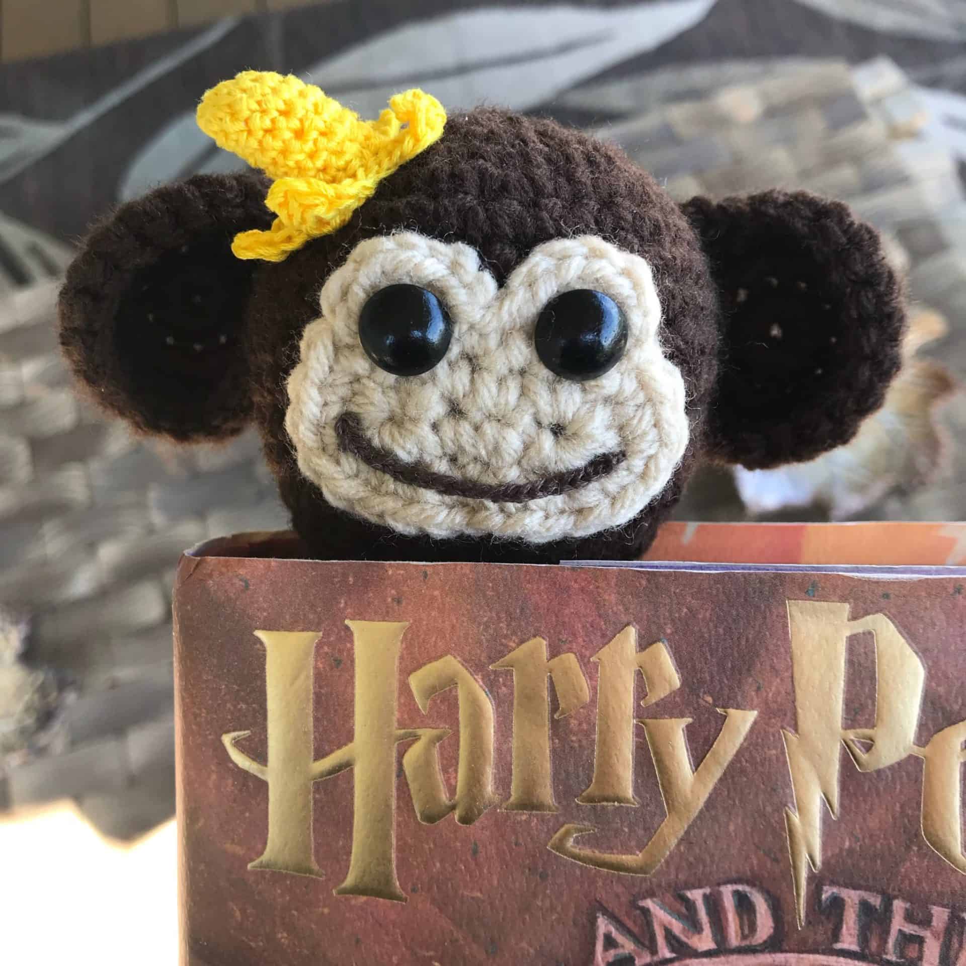 Monkey Bookmark Crochet Patter
