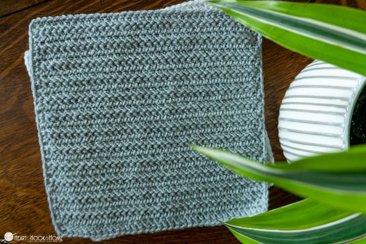 Herringbone stitch sampler square pattern