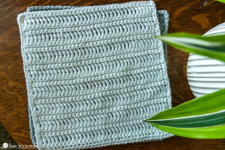 treble crochet afghan square