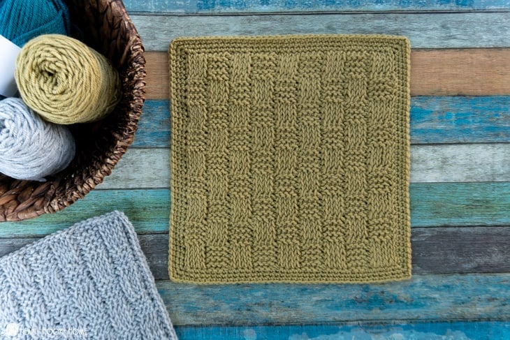 tunisian basketweave square crochet along