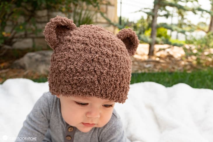 Bear-ly Scary Bear Beanie Crochet Pattern