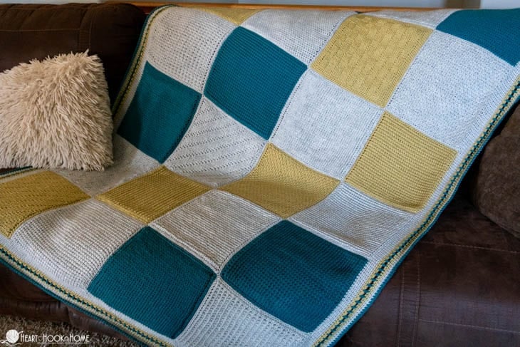 tunisian basics crochet along blanket