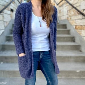 Bernadette boucle cardi crochet pattern