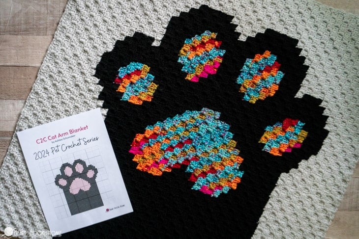 crochet cat blanket