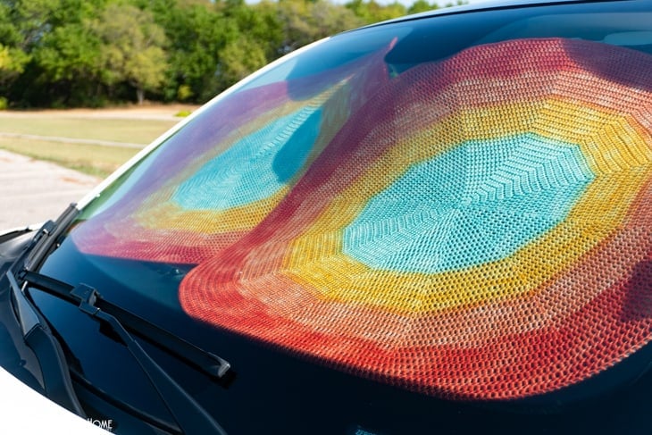 sun shade for car crochet