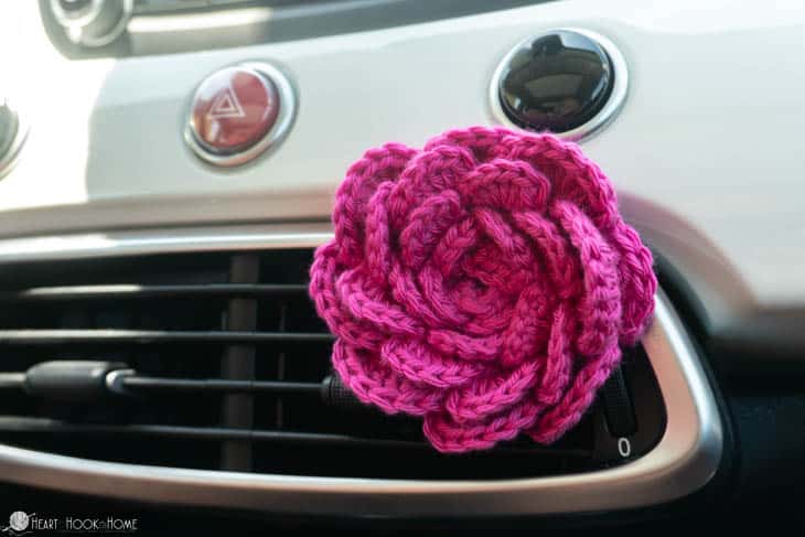car vent clip crochet pattern