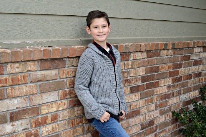 Cardigan crochet pattern for boys
