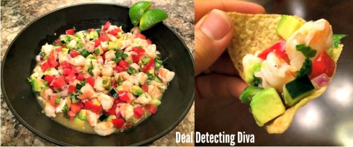 Example of Paul's Tequila Lime Mango Shrimp Ceviche recipe.