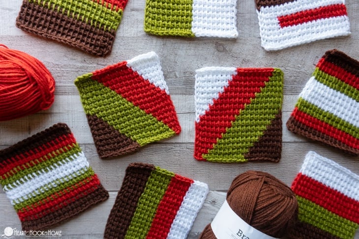 changing colors tunisian crochet