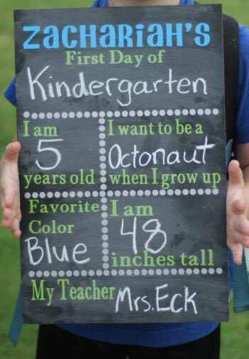 First Day Back to School Chalkboard