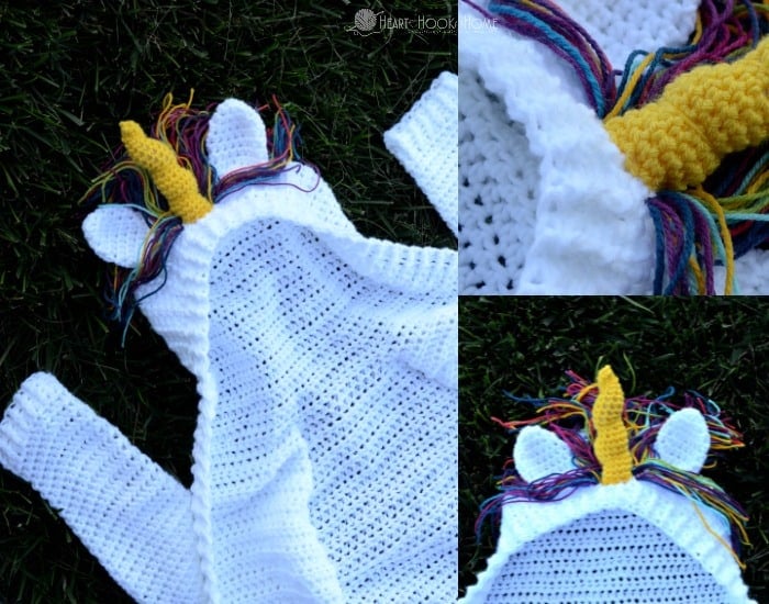 Child Size Unicorn Hoodie Fb