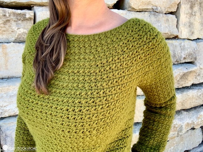 color block sweater crochet pattern