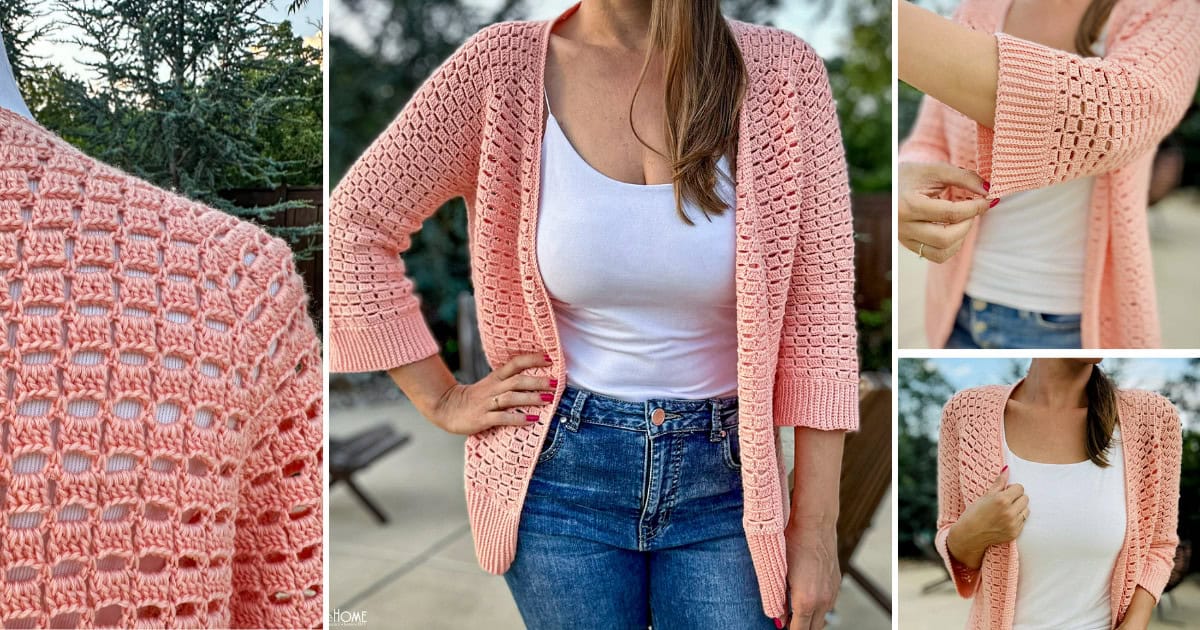 Block Party Office Cardi Crochet Pattern
