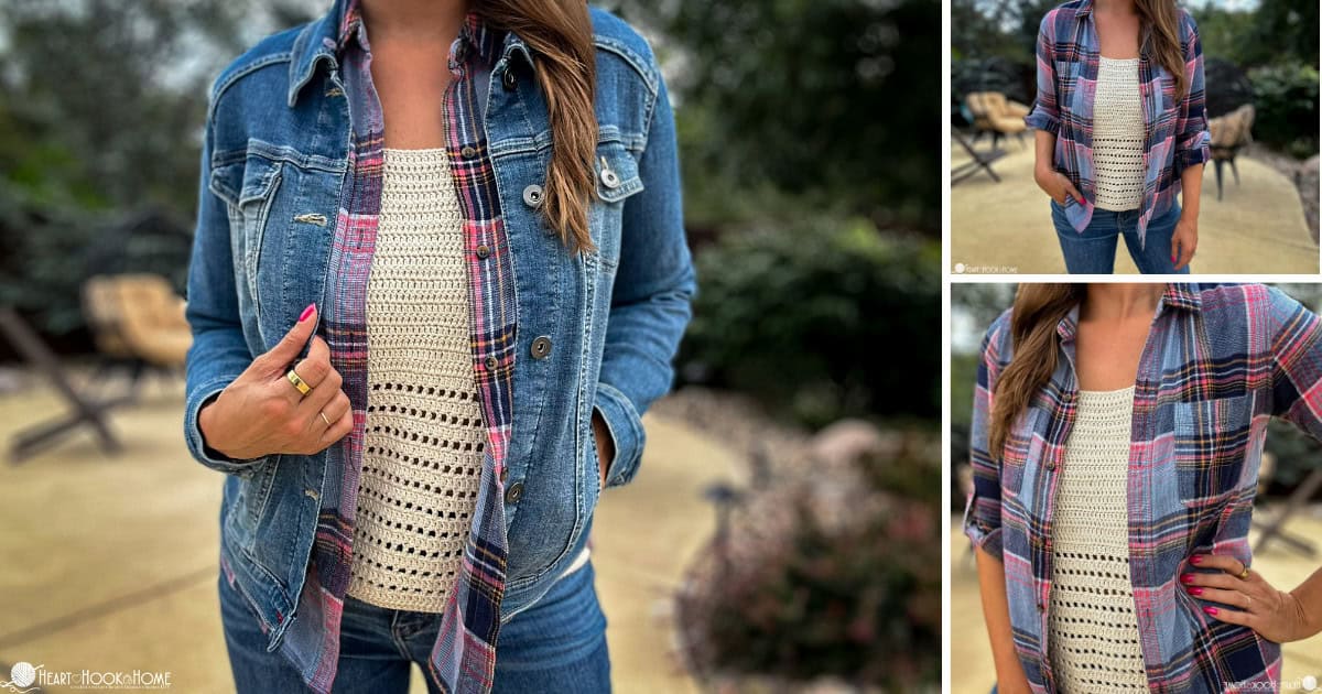Layering Tank Top: Free Crochet Pattern XS – 5XL