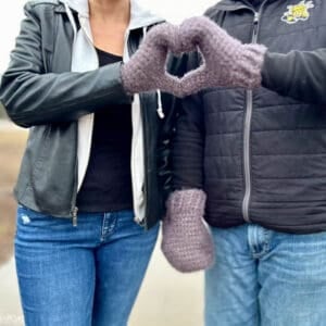 couples mittens free crochet pattern
