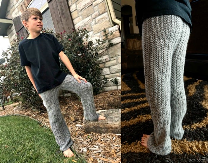 crochet Pajama Pants pattern for kids