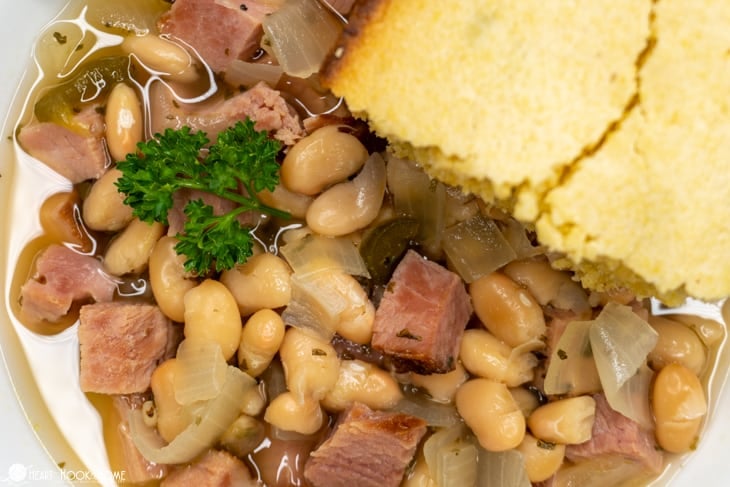 Slow Cooker Ham & Beans Recipe