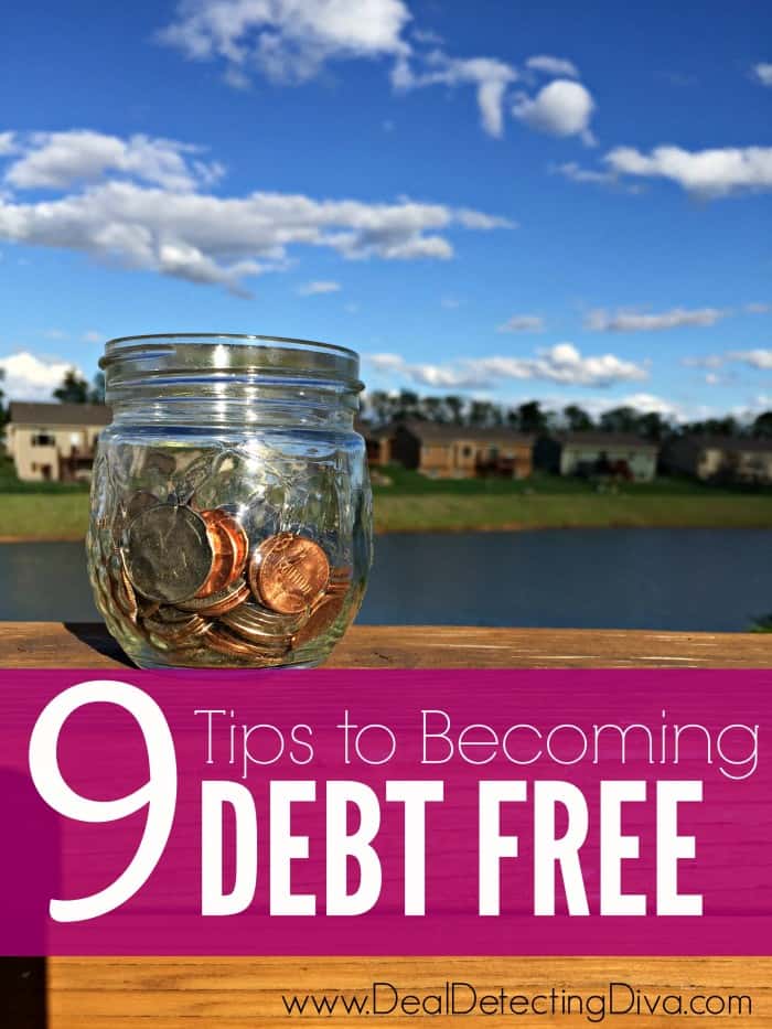Jar of coins on a wood porch railing with a pond in the background.