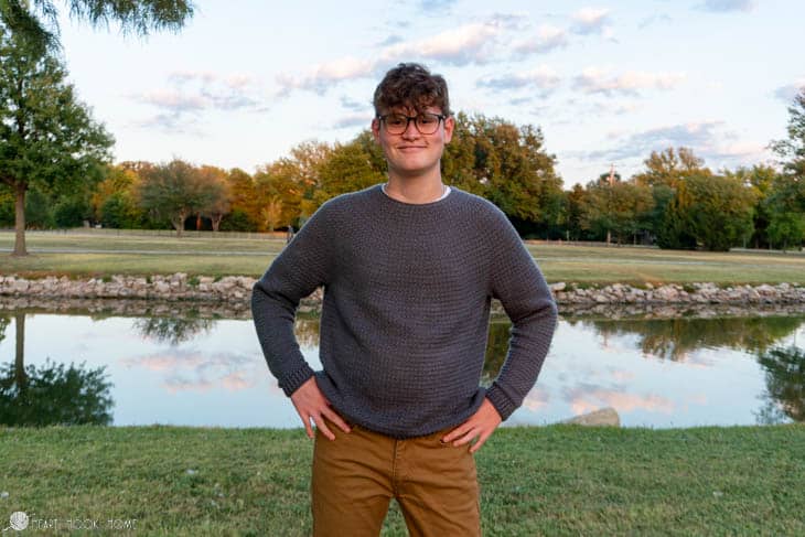 Denzel Sweater for men crochet pattern