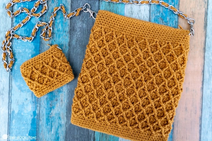 Diamond purse crochet pattern