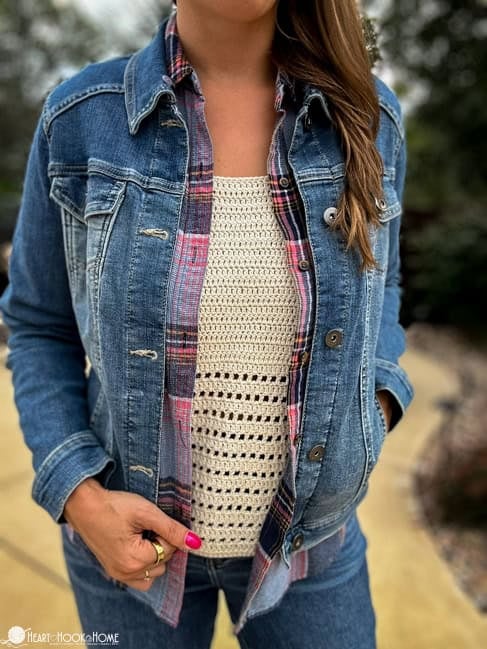 layering tank top crochet pattern