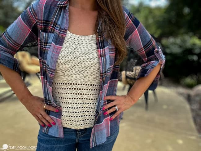 layering crochet tank top pattern