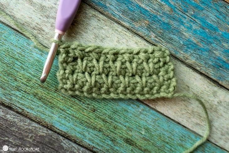 how to crochet double moss