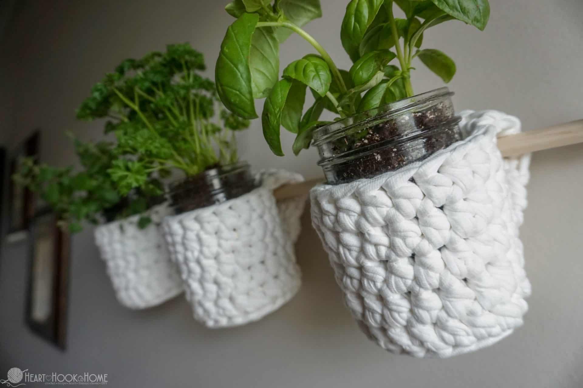 Hanging Herb Garden Crochet Pattern
