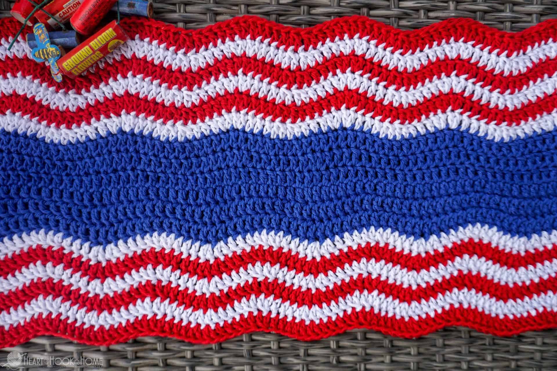 Are you looking for something to jazz up your Memorial Day or 4th of July table spread this year? This Patriotic Table Runner free crochet pattern is perfect for your festive summer gatherings!