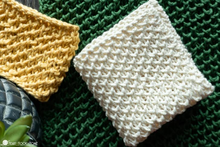 Beehive Washcloth Free Knit Pattern