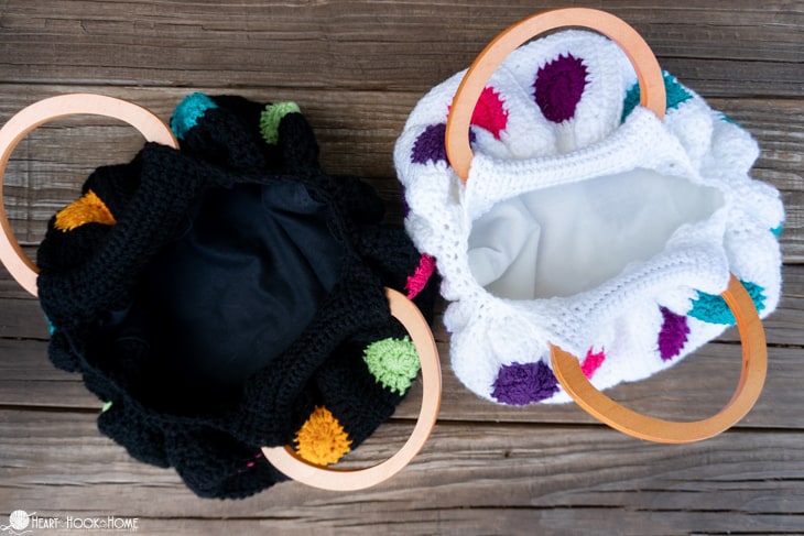 granny square fat bottom bag