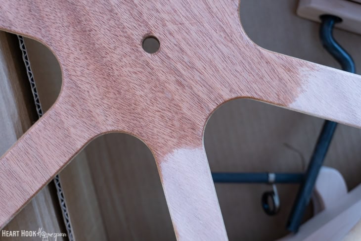 finishing spinning wheel