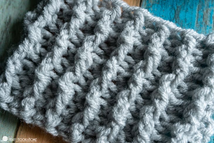 front post back post crochet ribbing tutorial