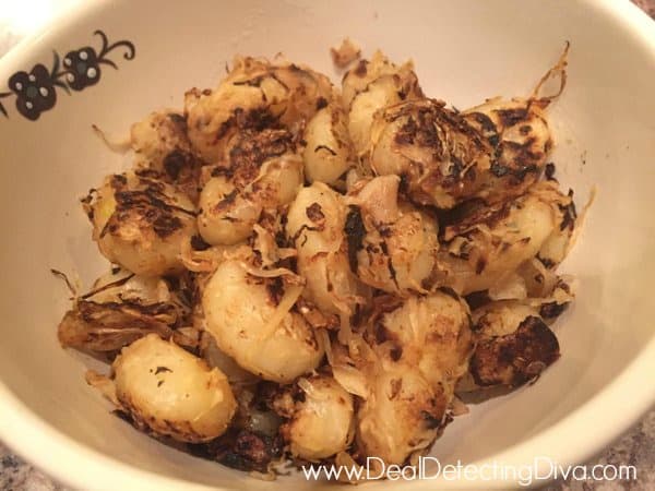 Example of the Gnibble: Sauerkraut and Gnocchi Recipe.