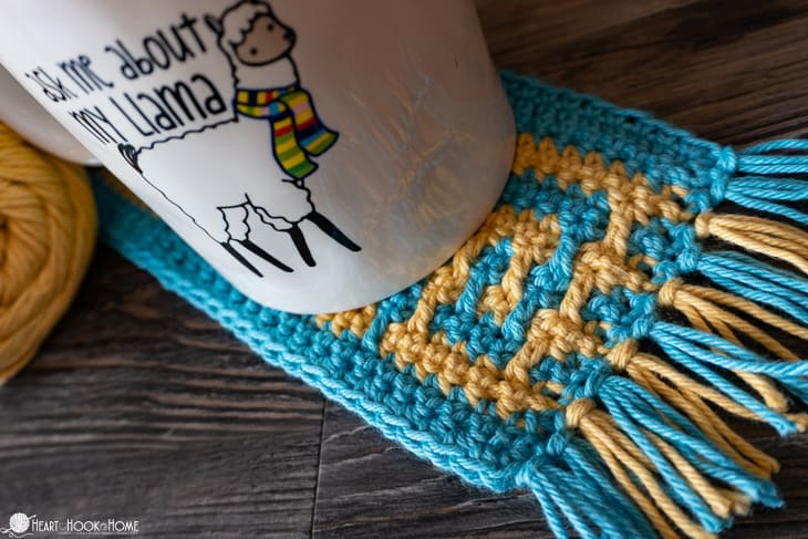 mug rug crochet pattern