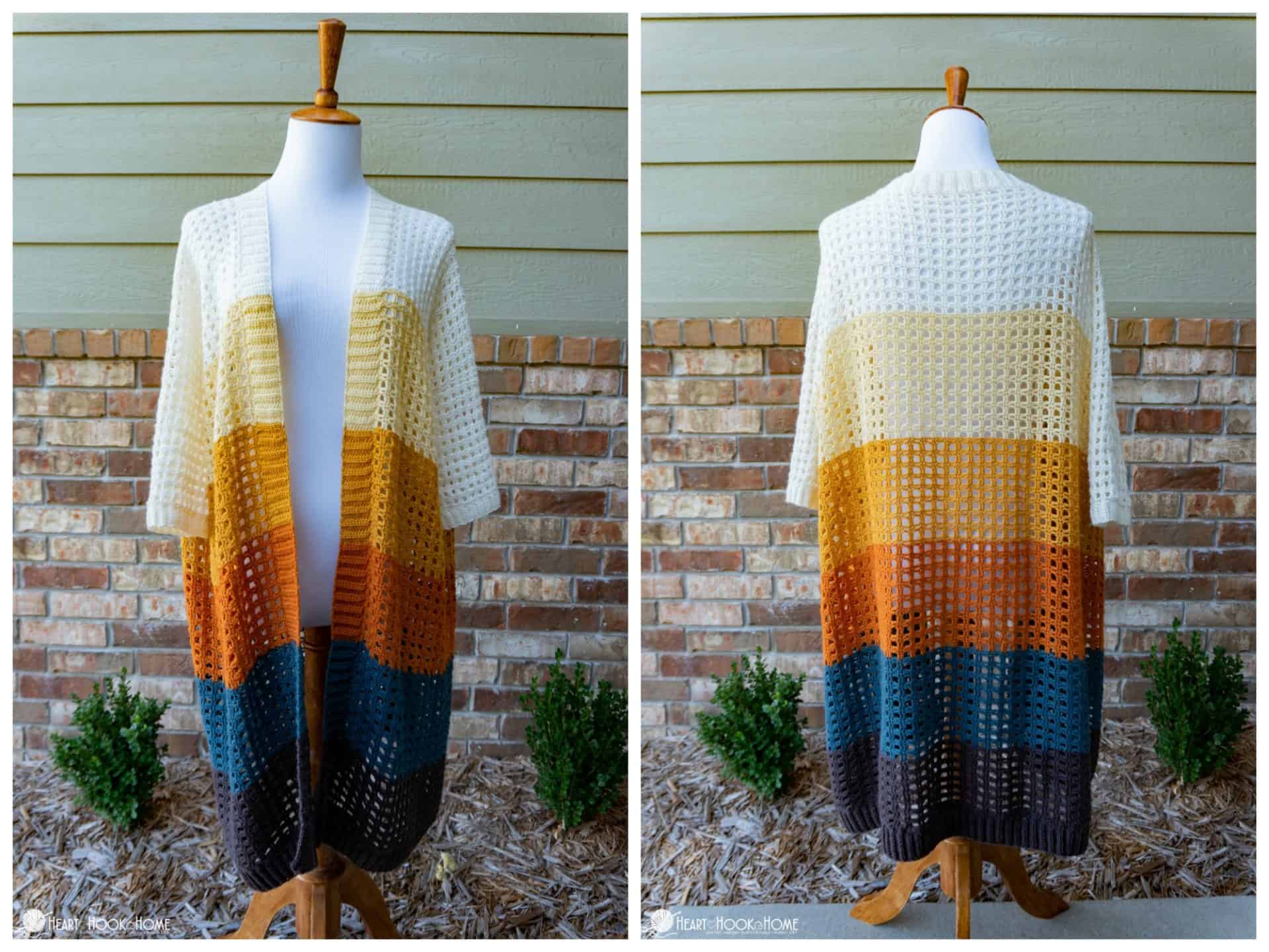 Grid Cardi Crochet Pattern