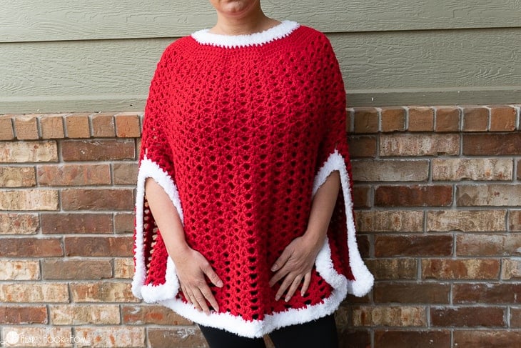 Christmas Poncho Crochet Pattern