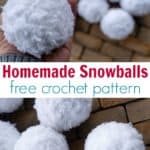 How to make crocheted snowballs
