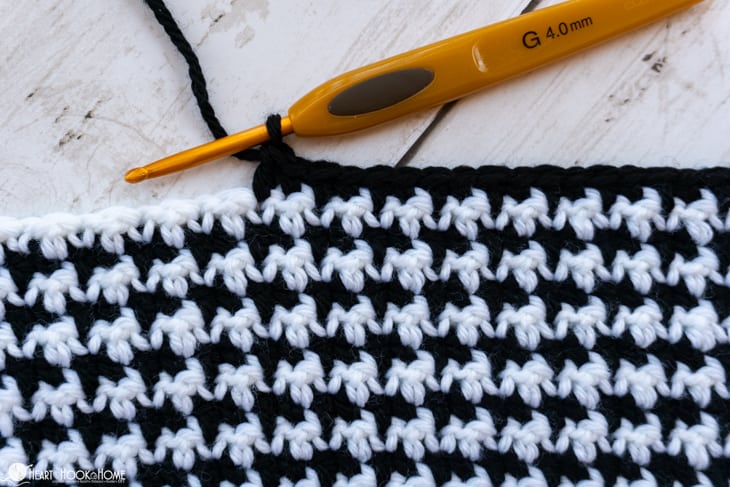 houndstooth vest crochet stitch tuturial