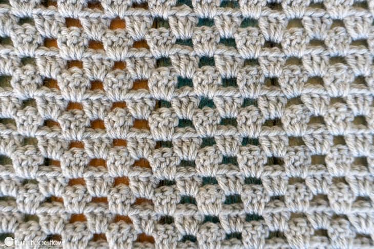 Flat Granny Stitch (in Rows) Crochet Tutorial
