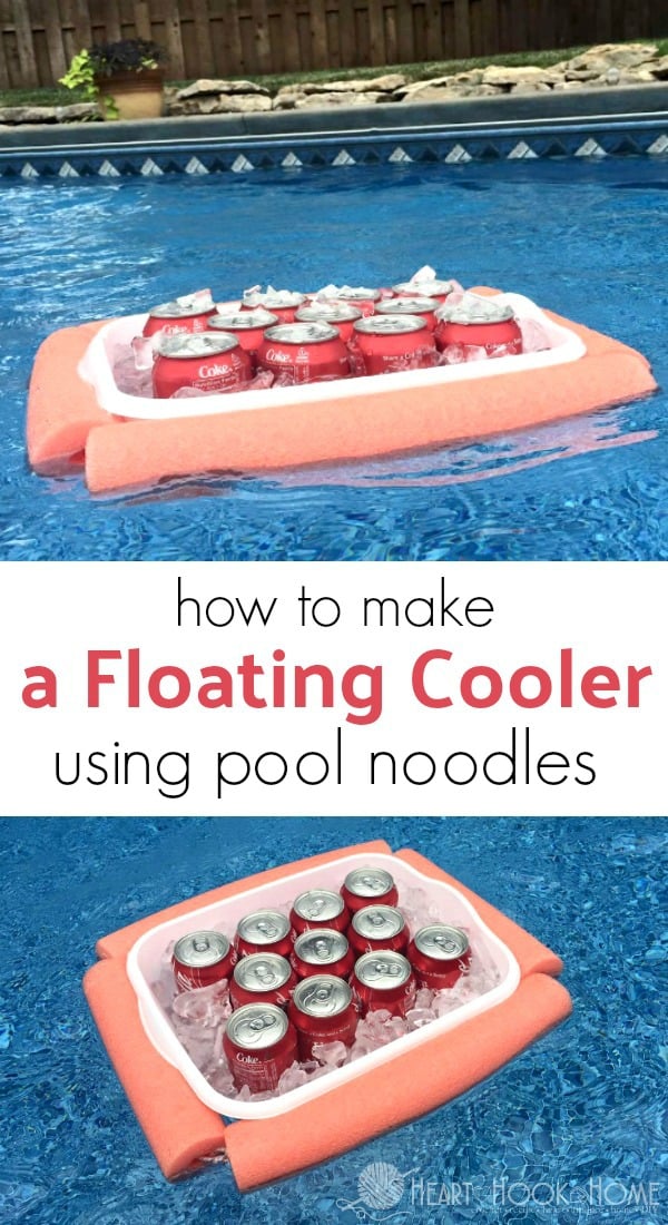 How to Make a Floating Cooler Using Pool Noodles