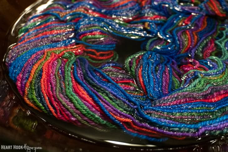 finishing handspun yarn