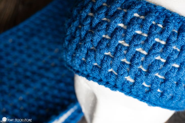 crochet cowl and ear warmer matching set