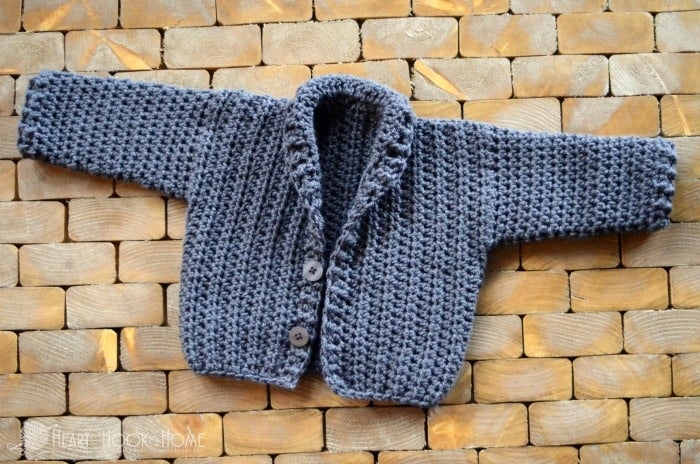 Infant cardigan crochet free pattern