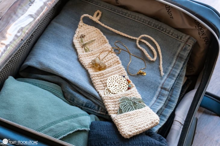 crochet jewelry saver