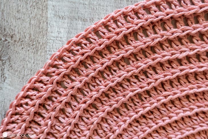 Double Crochet ribbed stitch