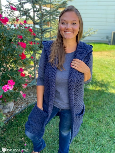 hooded tunic free crochet pattern