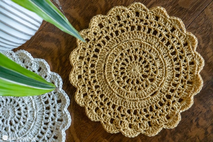 Plant Coaster Crochet pattern