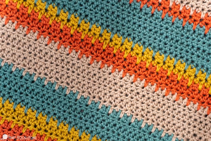 Spike Stitches using Half Double Crochet