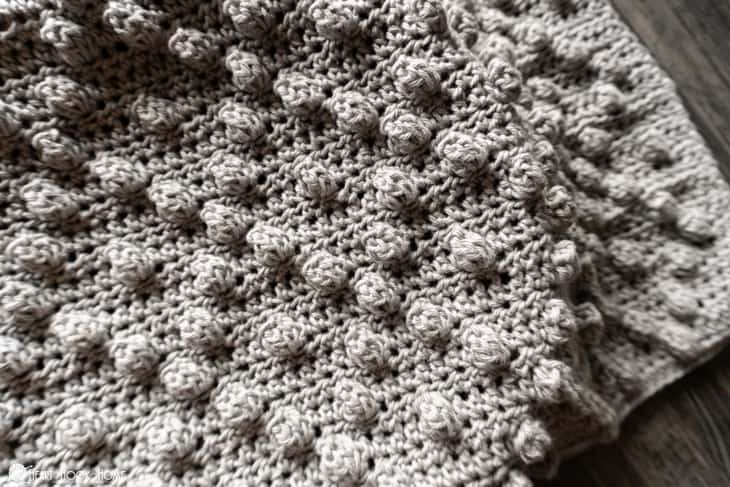 Popcorn cloth crochet pattern in three sizes